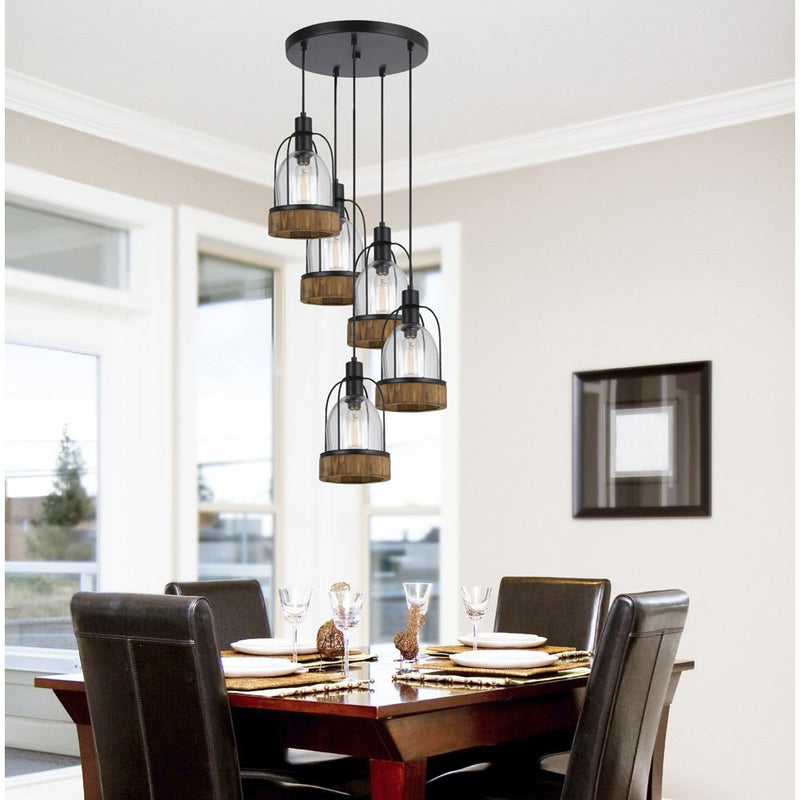 Cal Lighting FX-3584-5 60W X 5 Beacon Pendant Fixture | Modishstore | Pendant Lamps