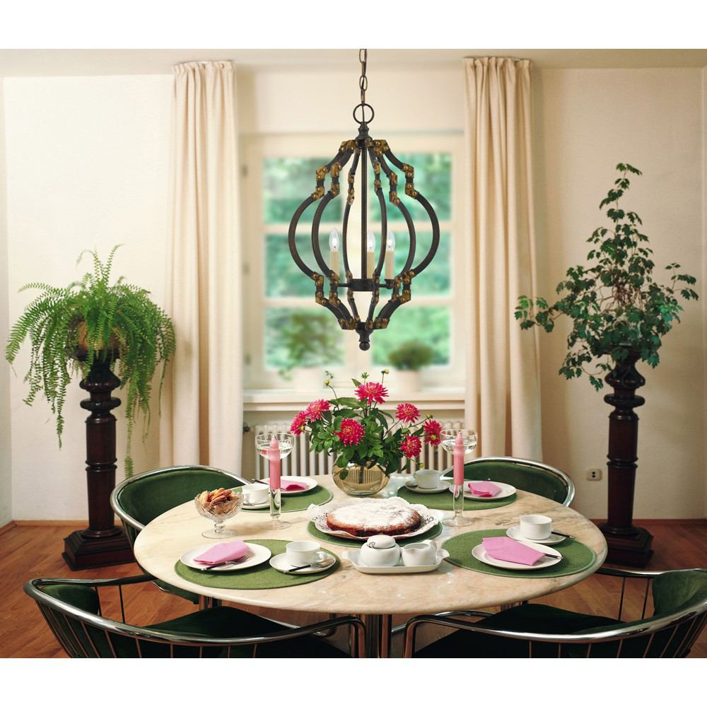 Cal Lighting FX-3593-3 40W X 3 Howell Metal Pendant | Modishstore | Pendant Lamps