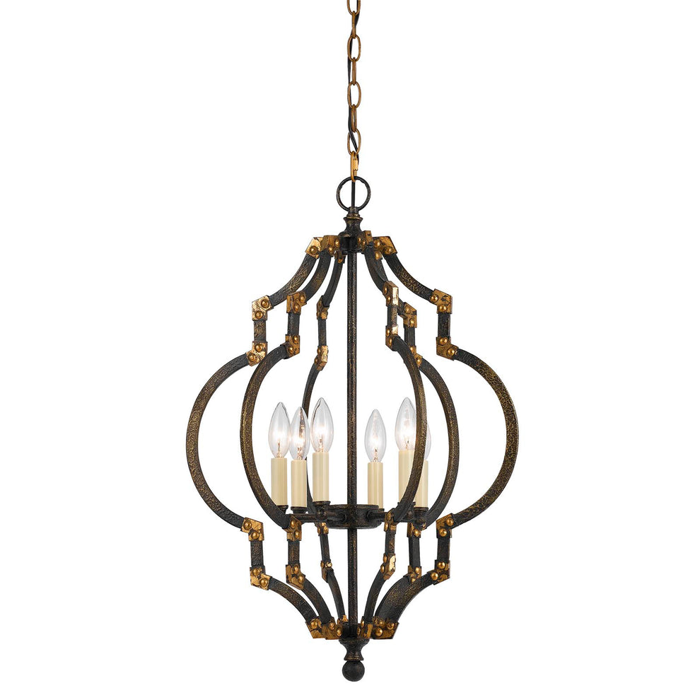 Cal Lighting FX-3593-6 40W X 6 Howell Metal Pendant-2