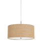 Cal Lighting FX-3627-1P 60W X 3 Addison Burlap Drum Pendant-2