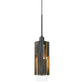 Cal Lighting FX-3641-1 60W Reggio Wood Pendant Glass Fixture-2
