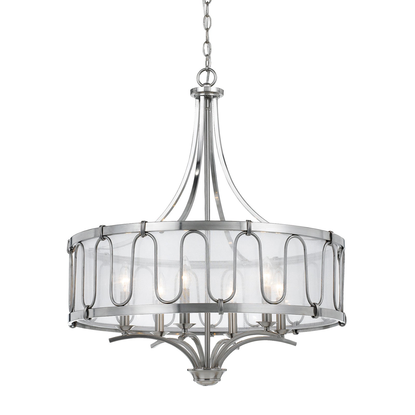 Cal Lighting FX-3646-6 Vincenza Metal Chandelier-2