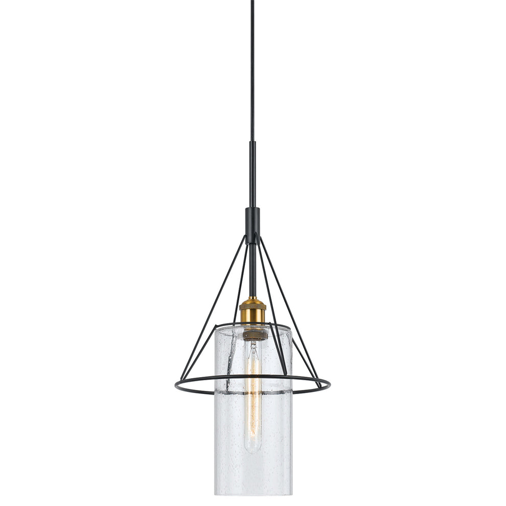 Cal Lighting FX-3653-1 60W Rexburg Metal Glass Mini Pendant-2