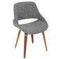 LumiSource Fabrico Chair - Set of 2 | Modishstore | Dining Chairs - 16