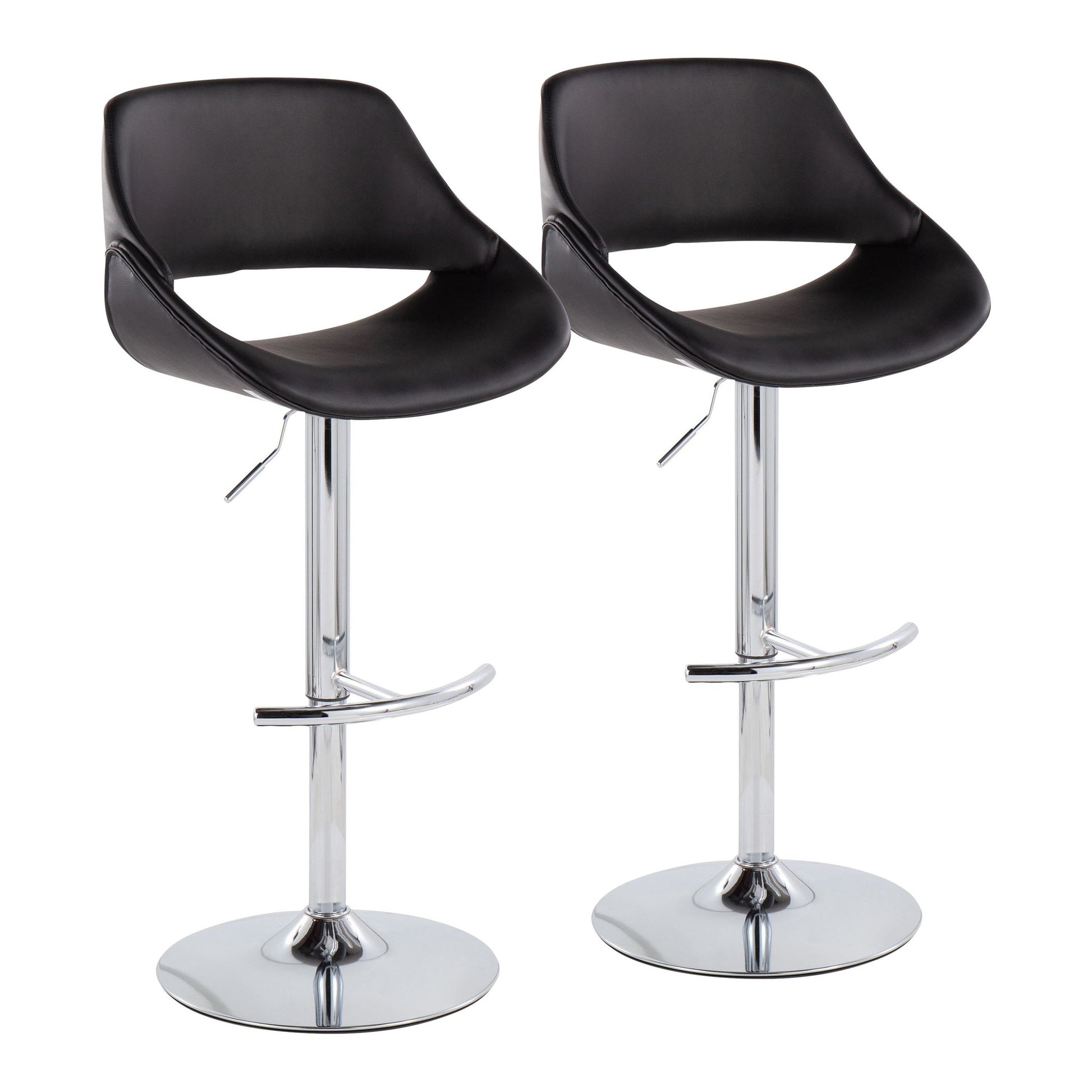 Fabrico Adjustable Bar Stool - Set of 2 By LumiSource | Bar Stools | Modishstore