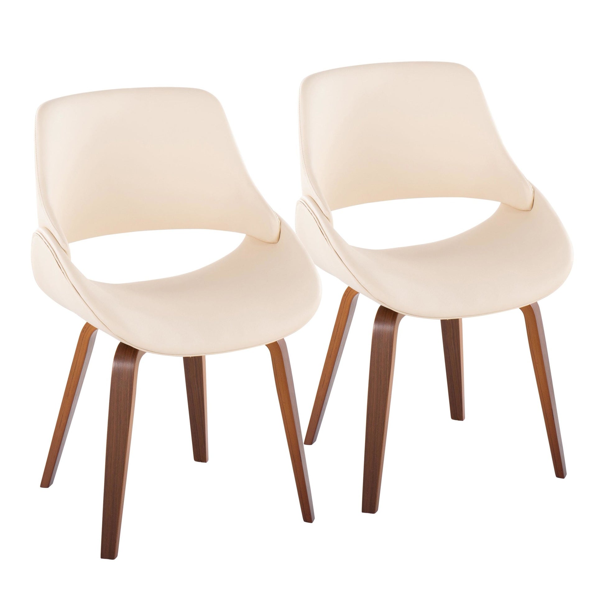 Fabrico Chair - Set of 2 Brown By LumiSource | Dining Chairs | Modishstore - 8