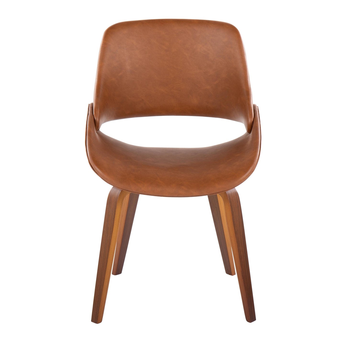 Fabrico Chair - Set of 2 Brown By LumiSource | Dining Chairs | Modishstore - 6