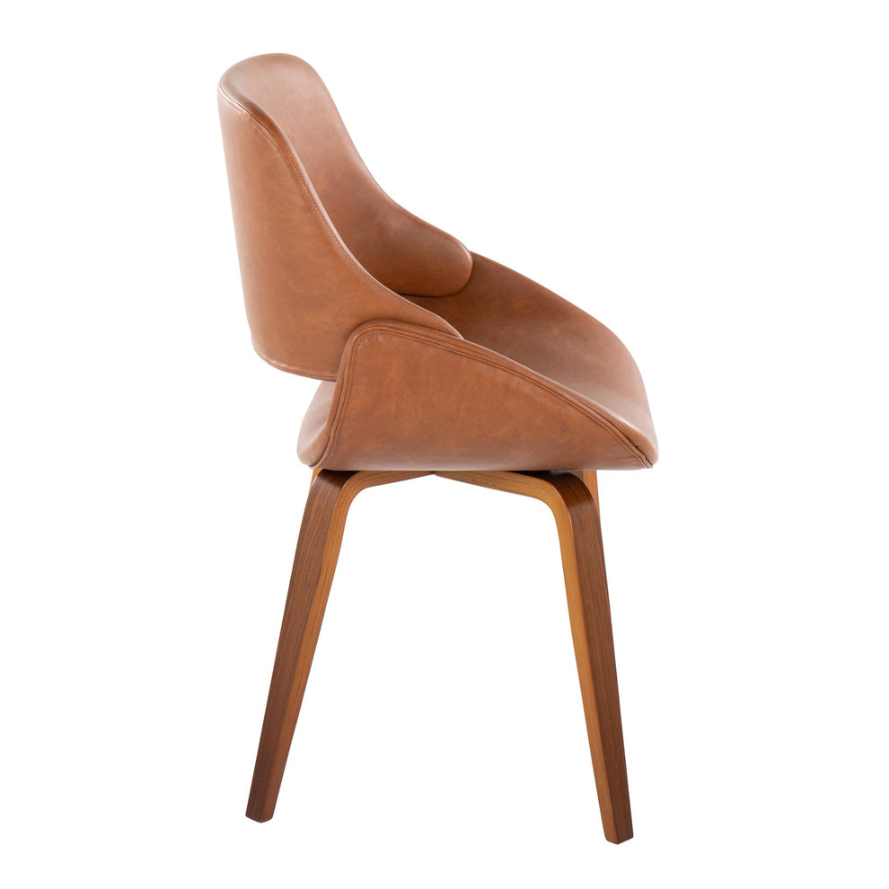 Fabrico Chair - Set of 2 Brown By LumiSource | Dining Chairs | Modishstore - 3