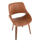 Fabrico Chair - Set of 2 Brown By LumiSource | Dining Chairs | Modishstore - 7