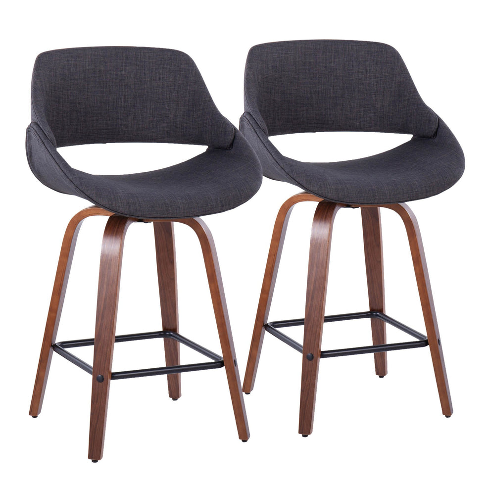 Fabrico 26" Fixed-Height Counter Stool - Set of 2 By LumiSource | Counter Stools | Modishstore - 2