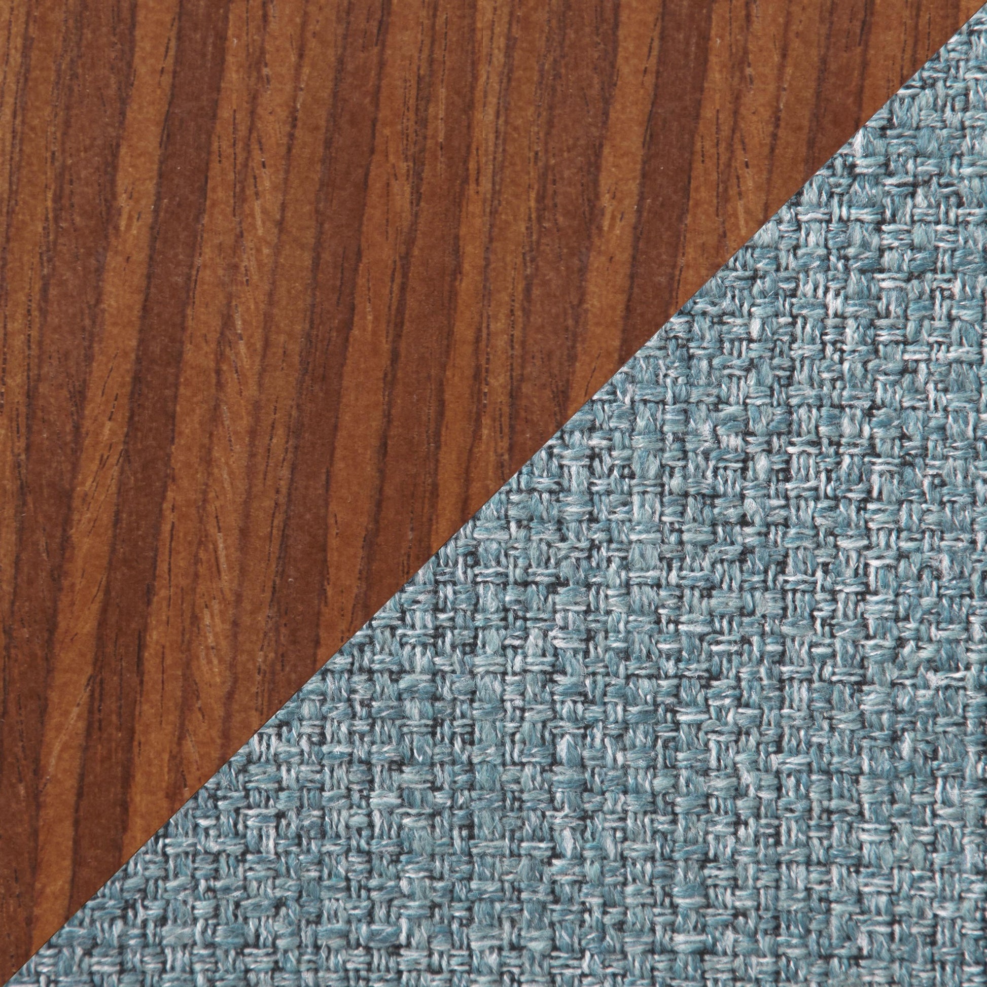 Fabrico Mid-Century Modern Counter Stool in Walnut and Blue Noise Fabric By LumiSource - Set of 2 | Counter Stools | Modishstore - 5