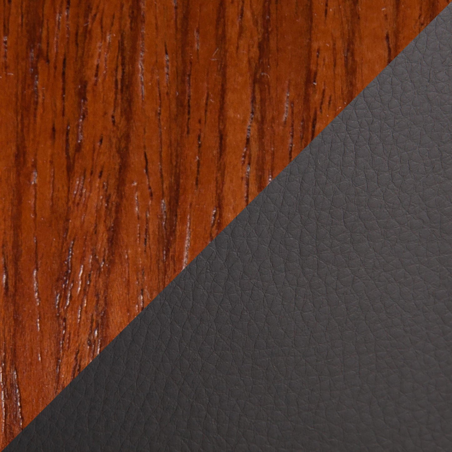 Fabrico Mid-Century Modern Fixed-Height Counter Stool in Walnut Wood with Square Black Footrest and Black Faux Leather By LumiSource - Set of 2 | Counter Stools | Modishstore - 17