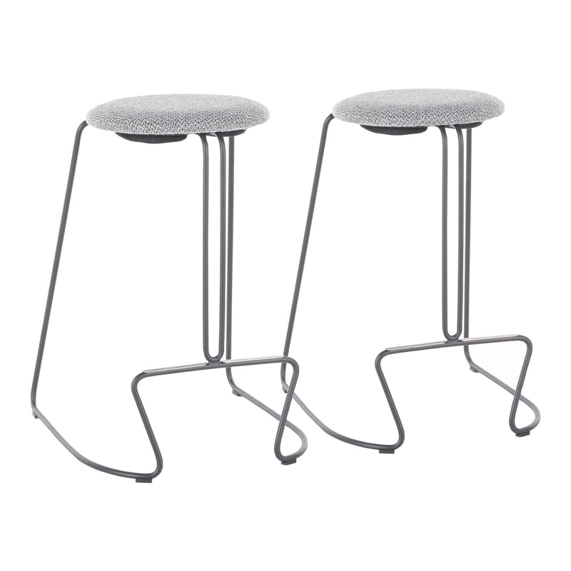 LumiSource Finn Counter Stool - Set of 2-8