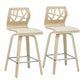 Folia Counter Stool - Set of 2 | Modishstore | Counter Stools