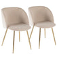 LumiSource Fran Chair - Set of 2 | Modishstore | Dining Chairs - 22