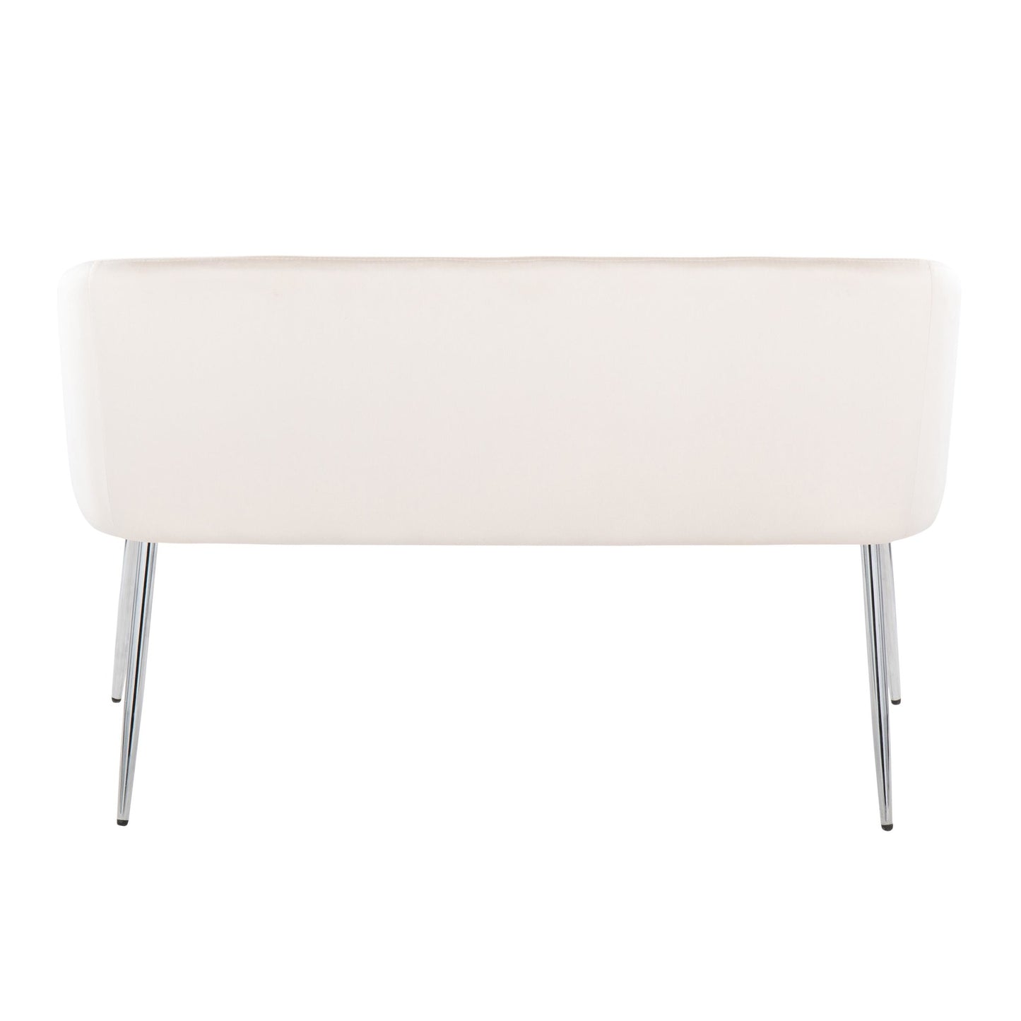 Fran Glam Bench in Gold Metal and Light Blue Velvet By LumiSource | Benches | Modishstore - 20