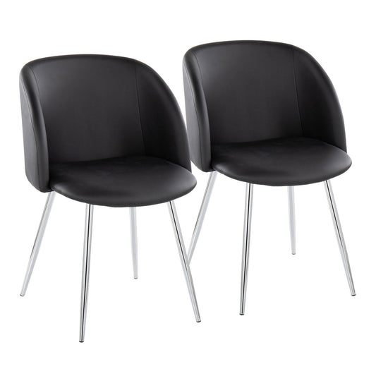 Fran Chair - Set of 2 Black By LumiSource | Dining Chairs | Modishstore
