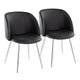 Fran Chair - Set of 2 Black By LumiSource | Dining Chairs | Modishstore
