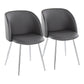 Fran Chair - Set of 2 Black By LumiSource | Dining Chairs | Modishstore - 8