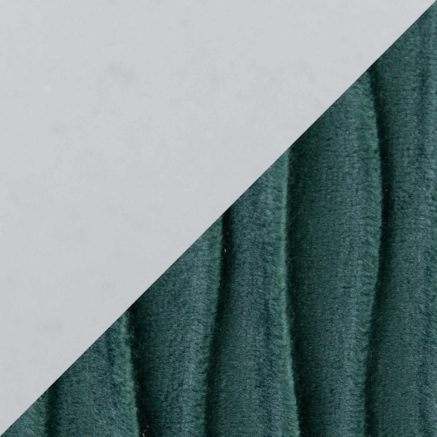 Fran Pleated Waves Contemporary/Glam Fixed-Height Counter Stool in Chrome Metal and Green Velvet By LumiSource - Set of 2 | Counter Stools | Modishstore - 4