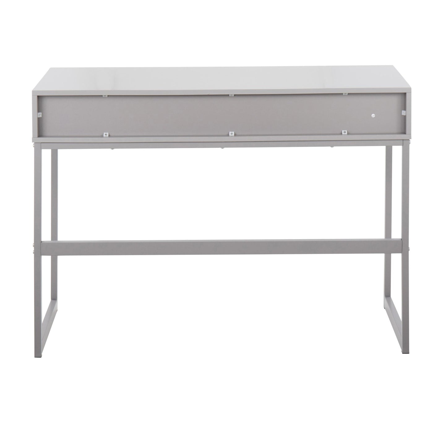 Franklin Contemporary Console Table in Grey Metal and Grey Wood By LumiSource | Console Tables | Modishstore - 11