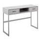 Franklin Contemporary Console Table in Grey Metal and Grey Wood By LumiSource | Console Tables | Modishstore - 2