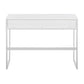 Franklin Contemporary Console Table in White Metal and White Wood By LumiSource | Console Tables | Modishstore - 11