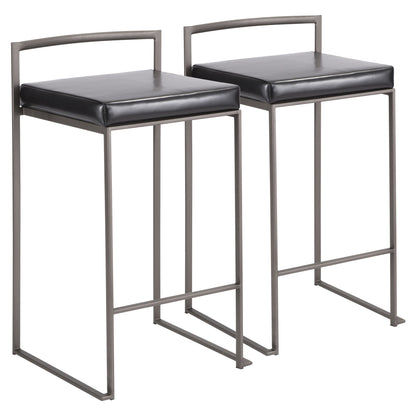 LumiSource Fuji Stacker Counter Stool - Set of 2-8