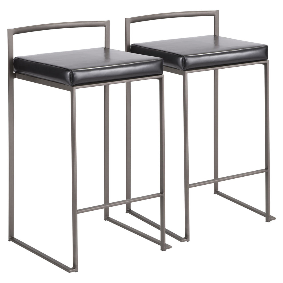 LumiSource Fuji Stacker Counter Stool - Set of 2-8
