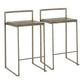 LumiSource Fuji Stacker Counter Stool - Set of 2-6