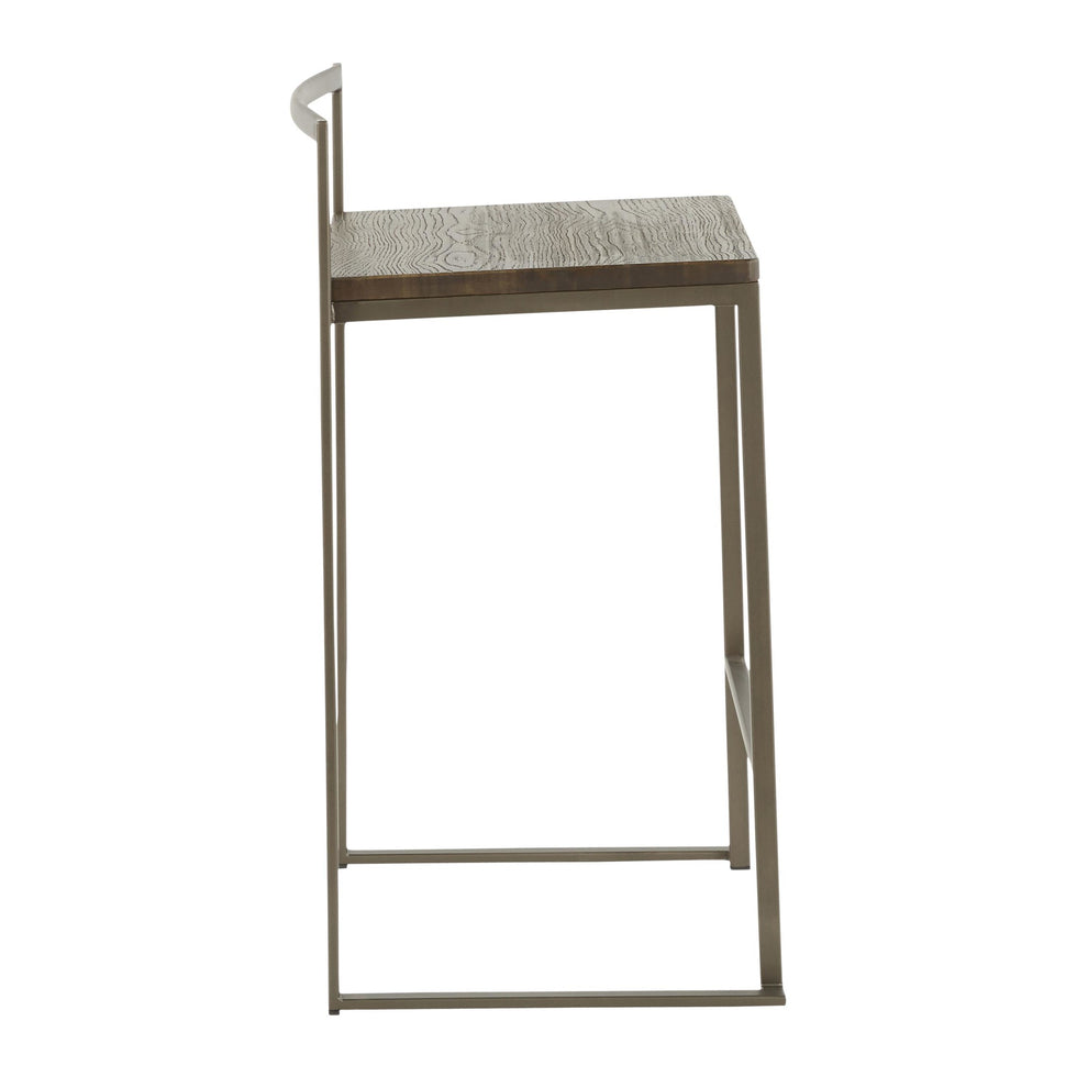 LumiSource Fuji Stacker Counter Stool - Set of 2-2