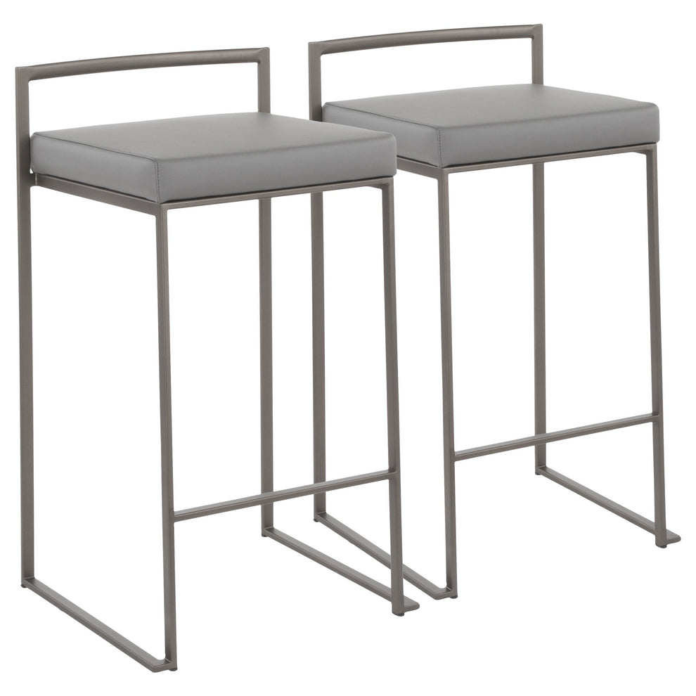 LumiSource Fuji Stacker Counter Stool - Set of 2-11