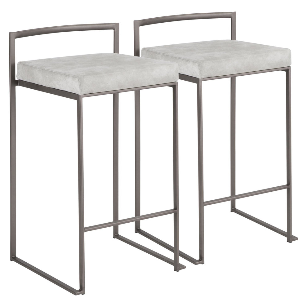 LumiSource Fuji Stacker Counter Stool - Set of 2-12