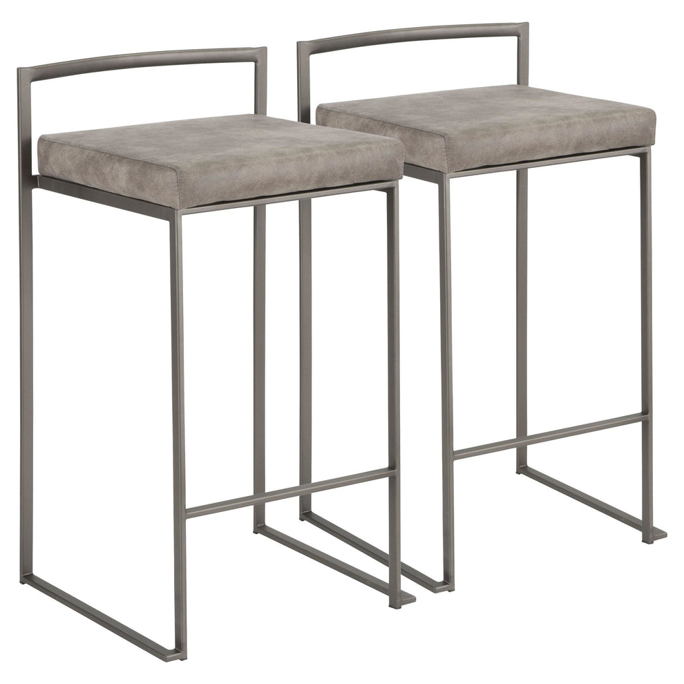 LumiSource Fuji Stacker Counter Stool - Set of 2-13