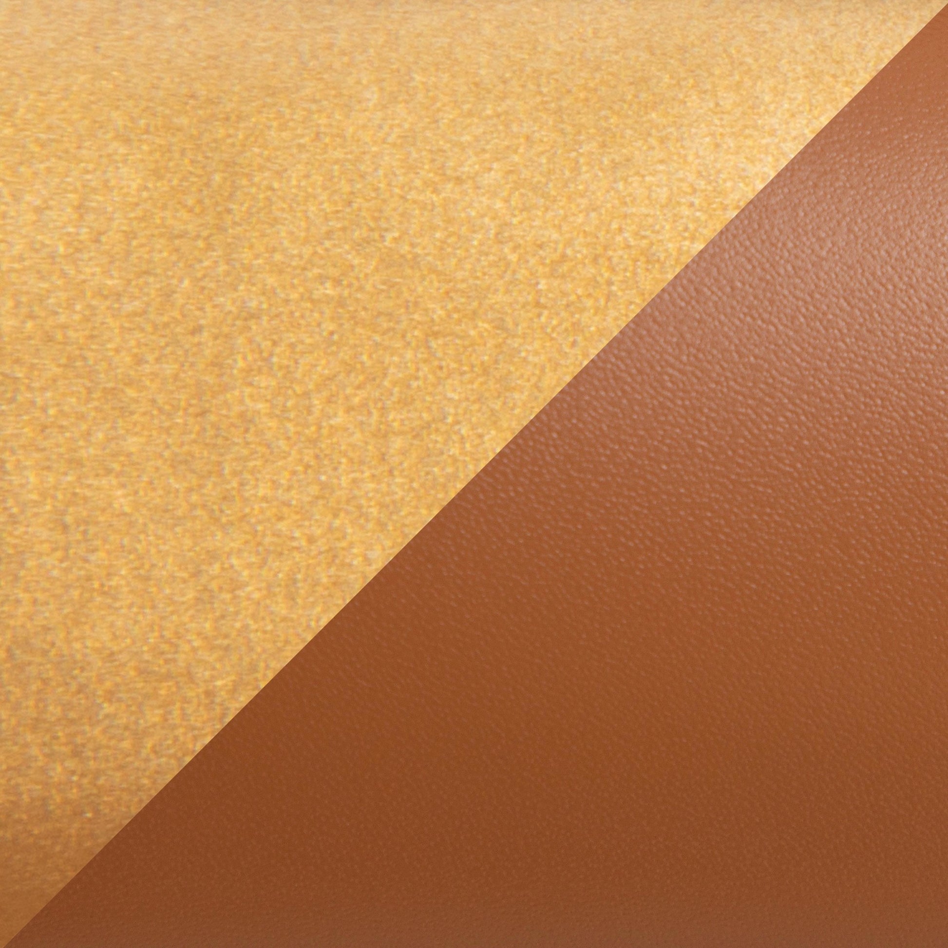 Fuji Contemporary Barstool in Gold with Camel Faux Leather By LumiSource - Set of 2 | Bar Stools | Modishstore - 4