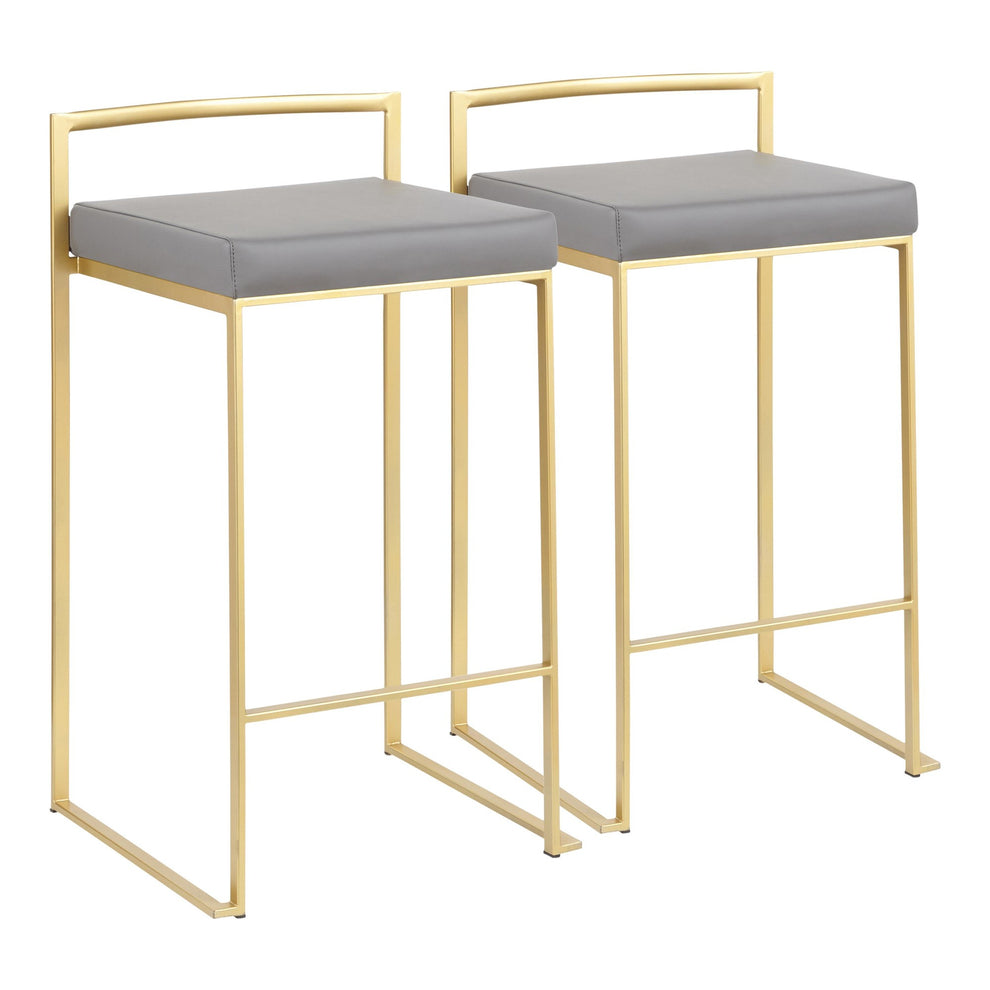 Fuji Stacker Counter Stool - Set of 2 | Modishstore | Counter Stools