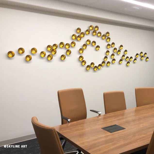 Wall Play Full Moon Gold Leaf By Gold Leaf Design Group Set Of 12 | Wall Decor | Modishstore