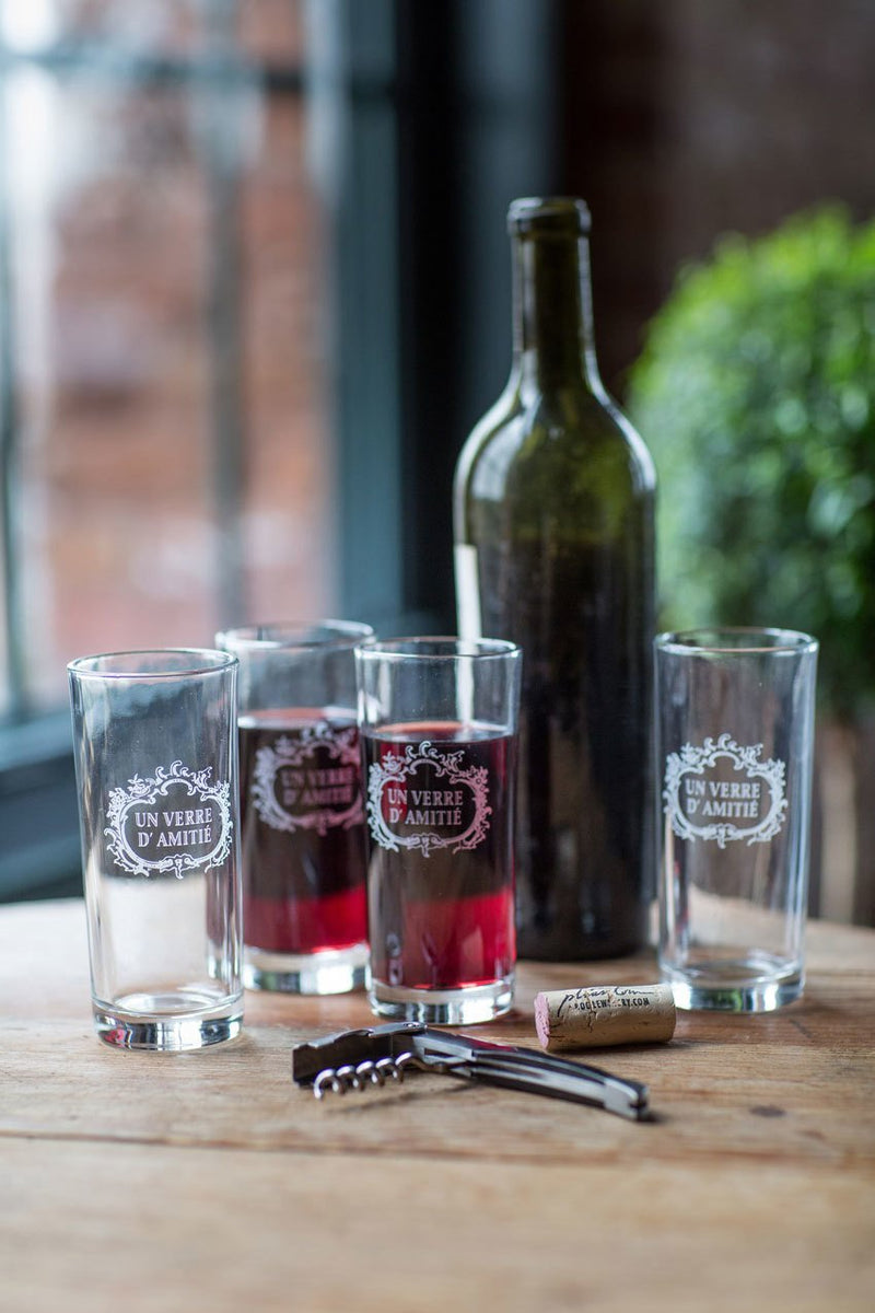 Vagabond Vintage Verre d' Amitie French Glass - Set of 6 | Modishstore | Drinkware