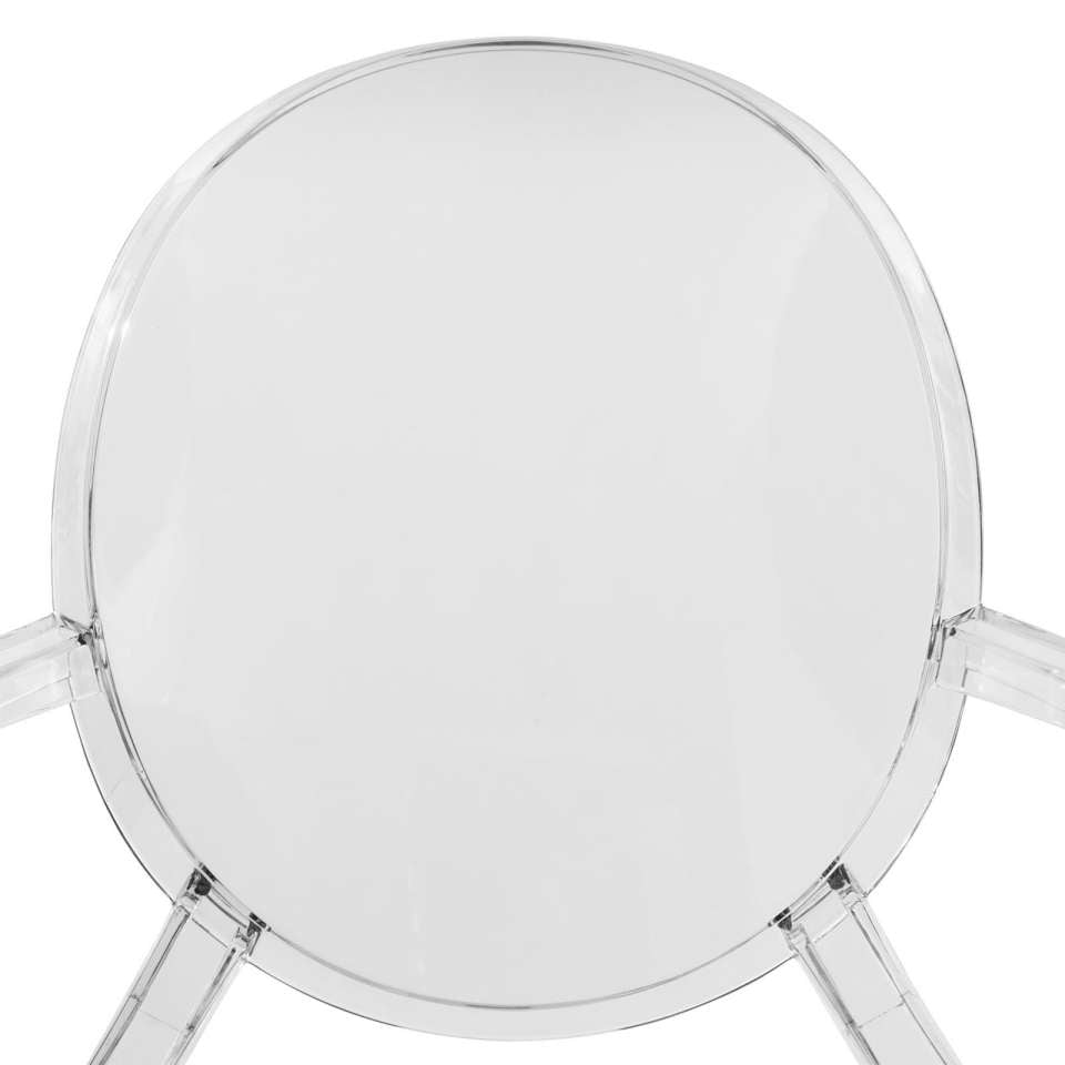 LeisureMod Carroll Modern Acrylic Chair, Set of 4 | Side Chairs | Modishstore - 5