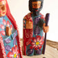 Painted Wooden Mary, Joeseph And Jesus Set Of 3 By Kalalou | Sculptures | Modishstore - 2