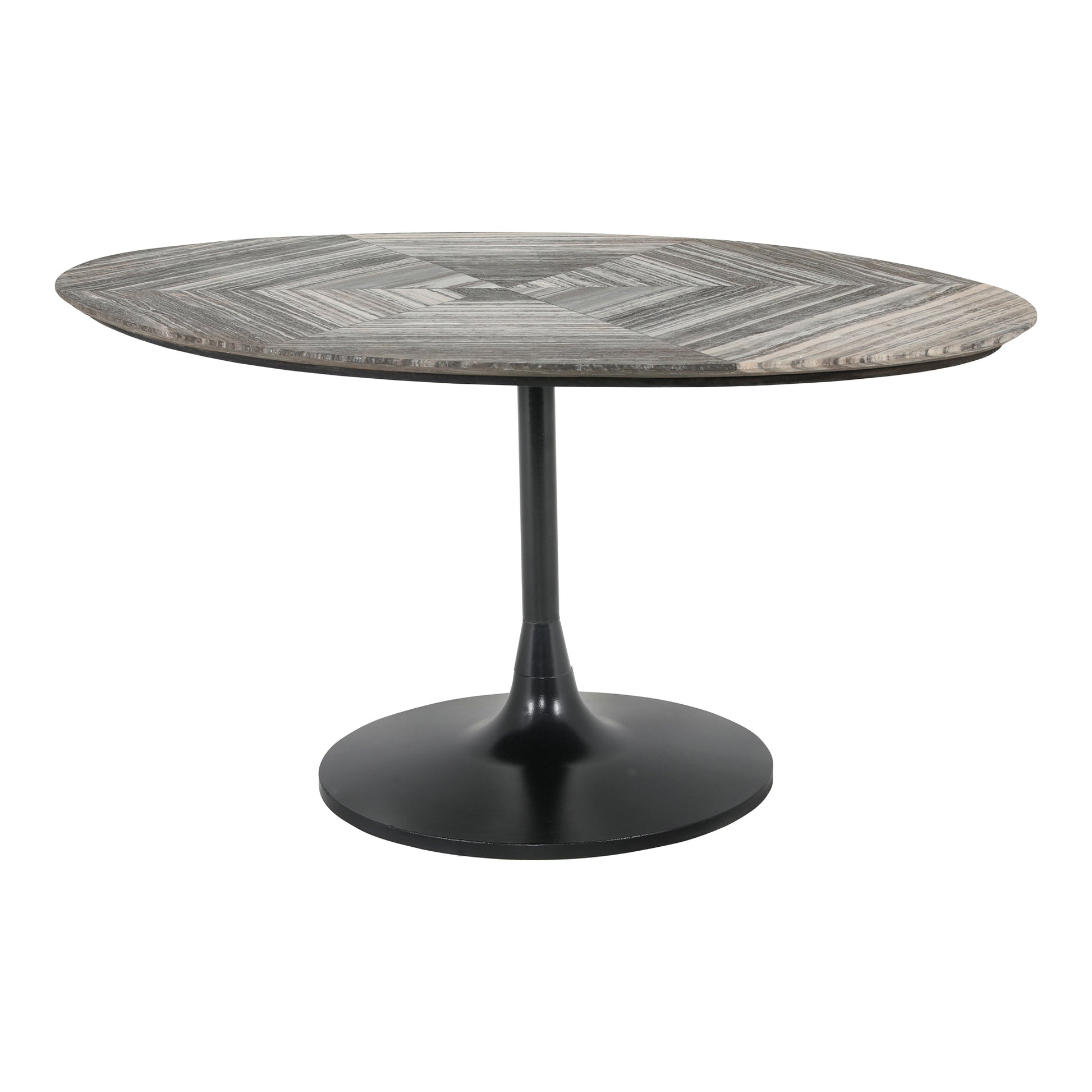 NYLES OVAL MARBLE DINING TABLE | Modishstore | Dining Tables-2