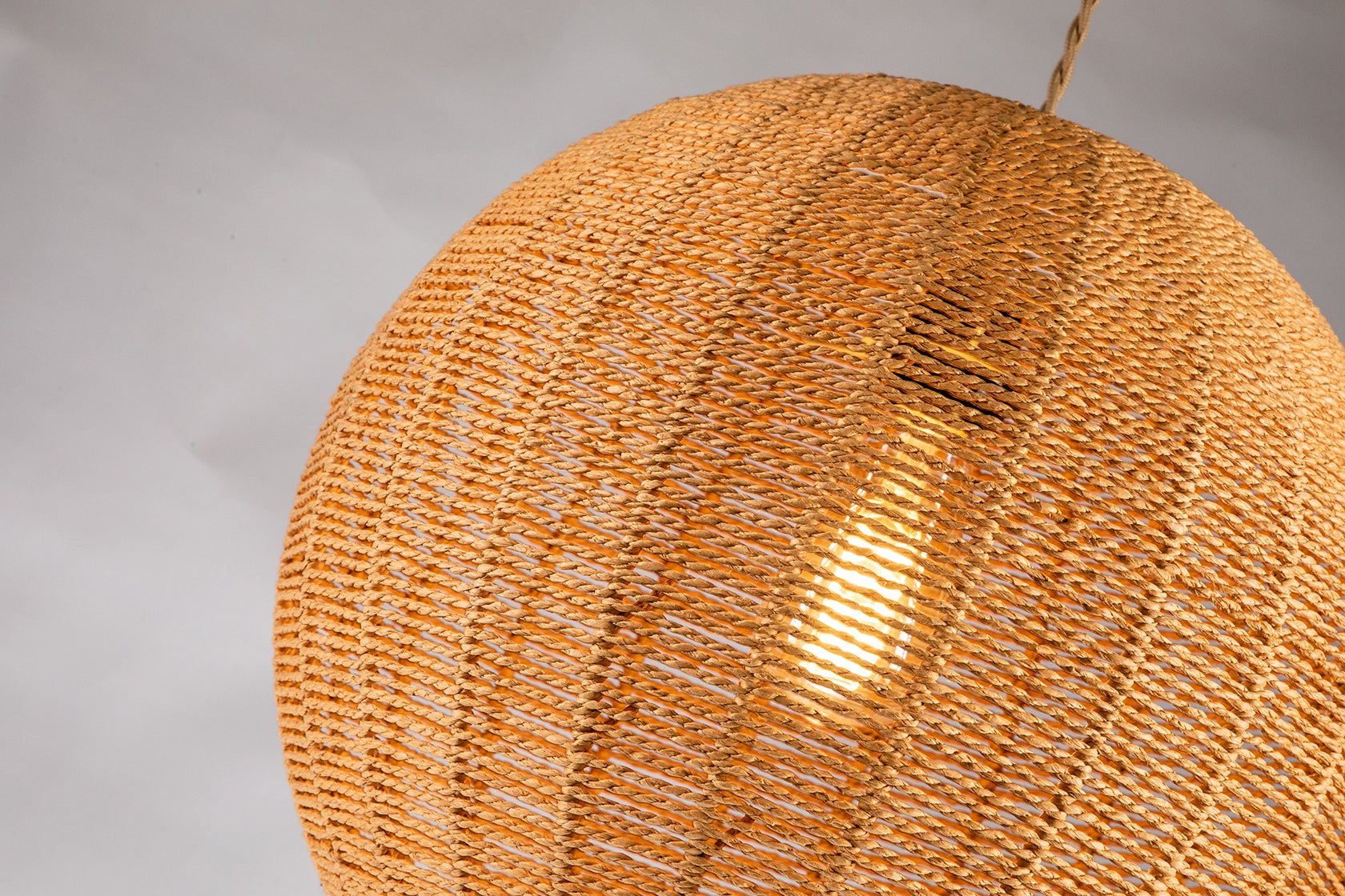 Ele Round Rattan Pendant Light By Ele Light & Decor | Pendant Lamps |  Modishstore  - 5