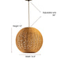 Ele Round Rattan Pendant Light By Ele Light & Decor | Pendant Lamps |  Modishstore  - 8