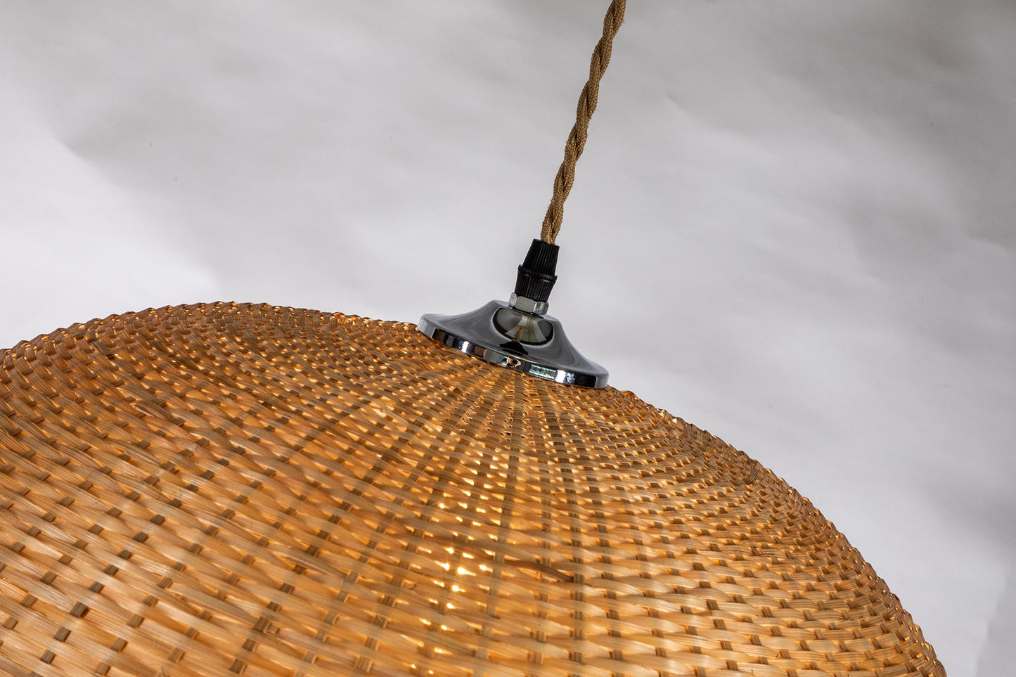 Ele Dome Rattan Pendant Light By Ele Light & Decor | Pendant Lamps |  Modishstore  - 3