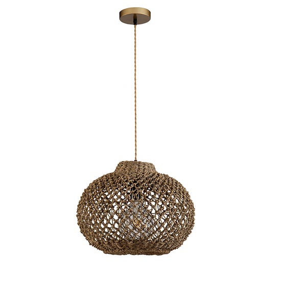Arya Rattan Pendant Light By Ele Light & Decor | Pendant Lamps |  Modishstore 