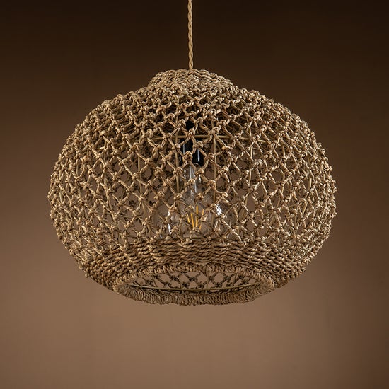 Arya Rattan Pendant Light By Ele Light & Decor | Pendant Lamps |  Modishstore  - 3