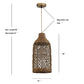 Enise Hanging Lamp By Ele Light & Decor | Pendant Lamps |  Modishstore  - 8