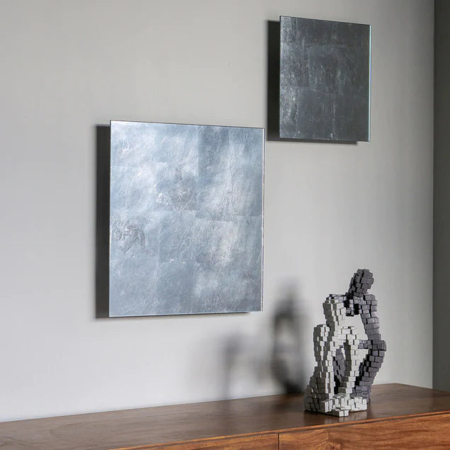 Floating Foil Silver 18"SQ Wall Art By Gold Leaf Design Group | Wall Art | Modishstore