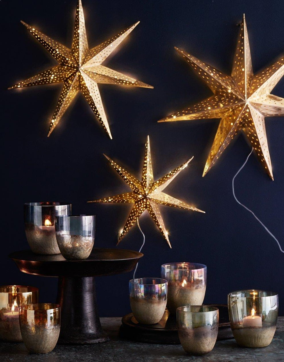 Roost Brass Wall Light Starbursts
