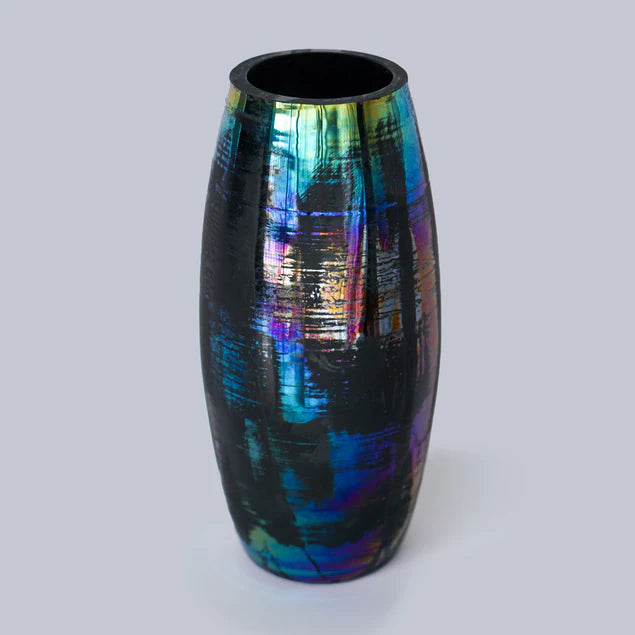 Rainbow Glass 8"H Vase By Gold Leaf Design Group | Vases | Modishstore - 2